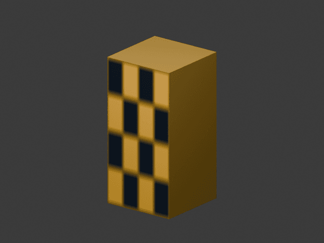 Simplified low-detail mesh retaining the original dimensions